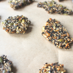 crackers at parchment paper