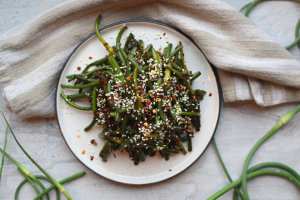 Miso garlic scapes recipe